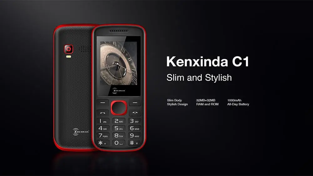Kenxinda C1 released - the slim stylish feature phone for 2019