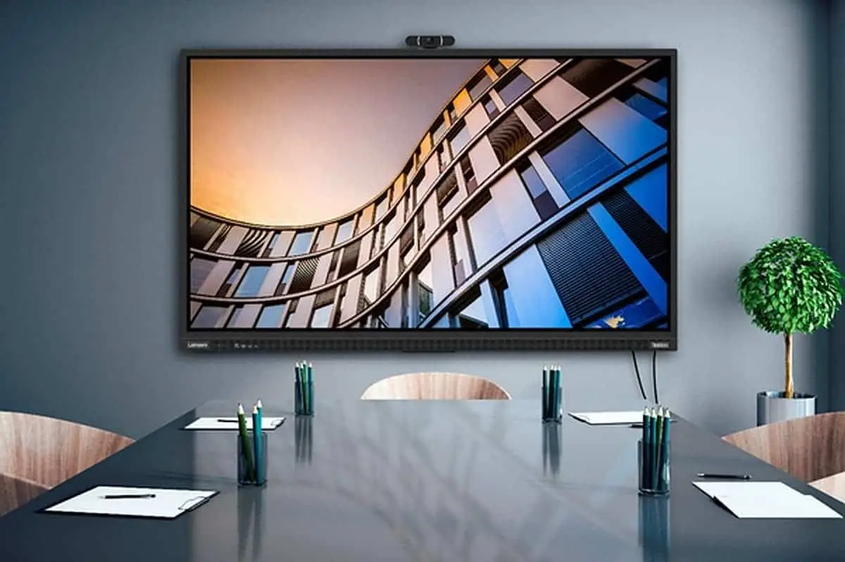 Lenovo unveils giant smart monitors for conferencing and collaboration