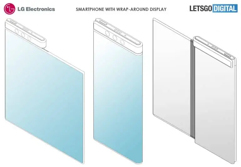LG Foldable Patent Surfaces, The Screen Wraps Around the Frame