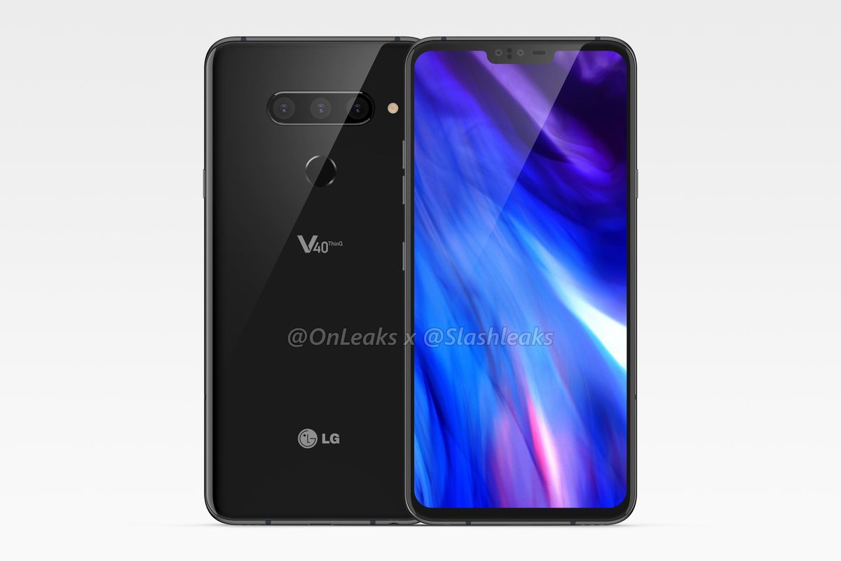 New Renders Of LG V40 ThinQ Shows A 6.3-inch Notch Display & Triple Rear Cameras