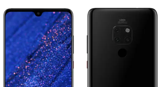 Official Huawei Mate 20 renders reveal water-drop notch, triple-camera setup