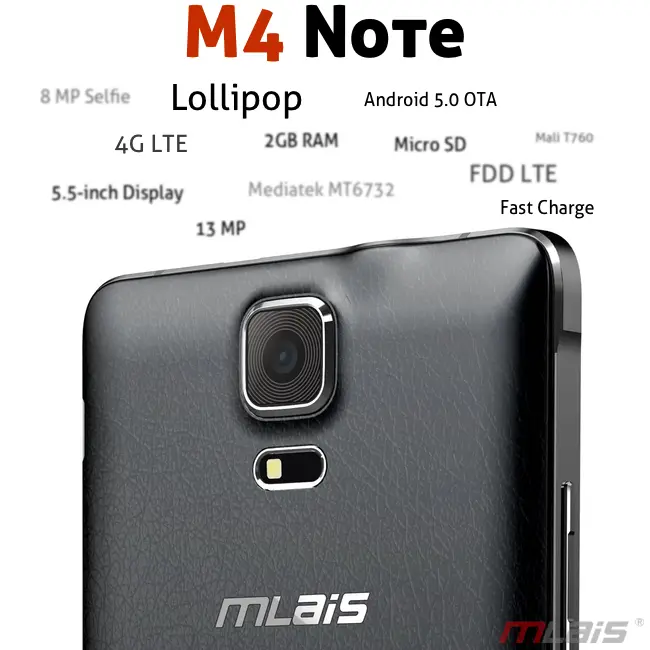 Mlais M4 Note Specifications Released