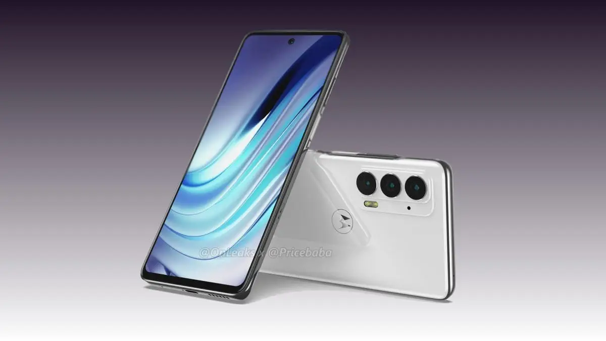 Motorola Edge 20 surfaces in renders with triple-camera setup