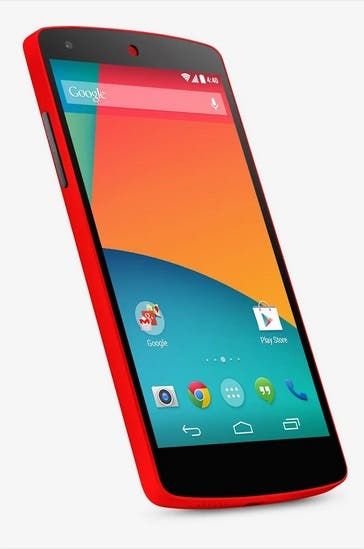 Hello, Google Nexus 5 in Bright Red!