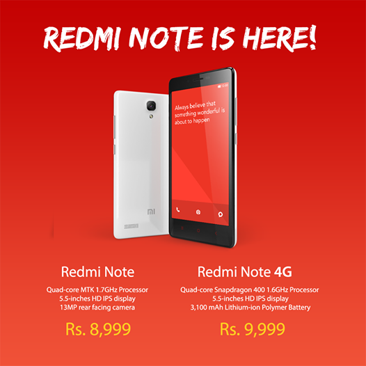 Xiaomi finally launches the Redmi Note in India starting at just 8,999 INR!