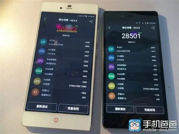 Update: Nubia Z9 destroys Antutu with 56,892 point benchmark