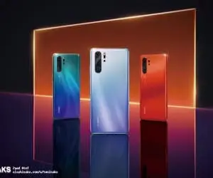 Huawei P30 leaks in marketing material poster,  short video