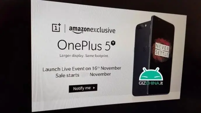 OnePlus 5T will be exclusively sold by Amazon India again