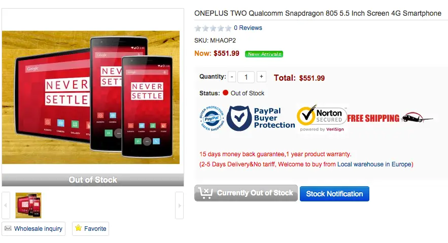Chinese resellers jump ahead of OnePlus, start listing the OnePlus Two