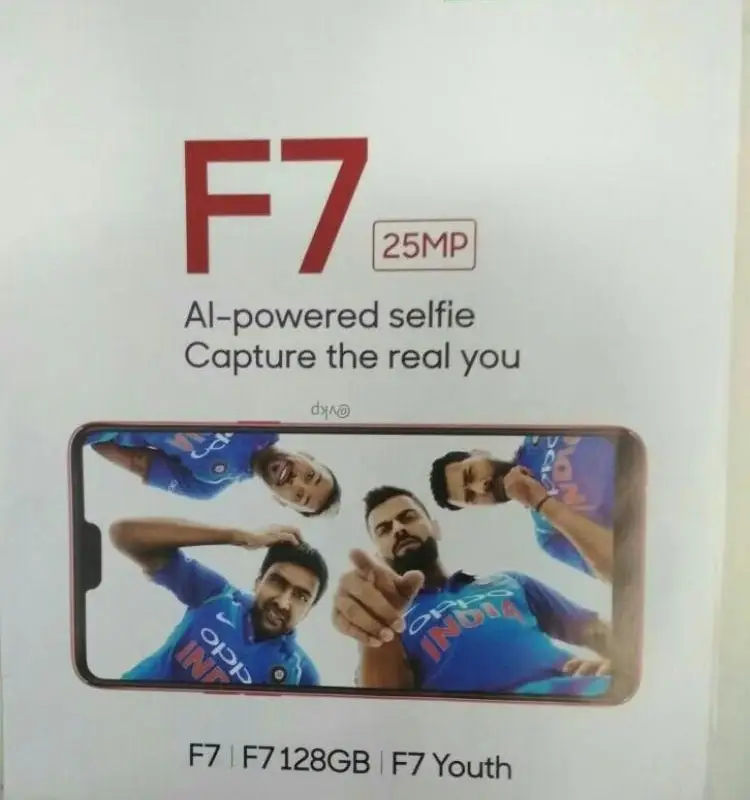 Leaked documents reveal OPPO F7 specs, confirms AI-based features