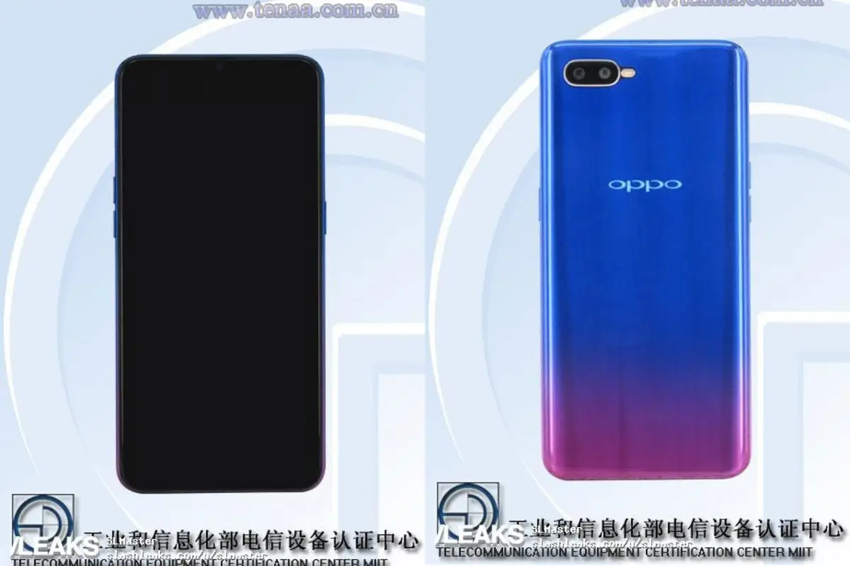Supposed OPPO K1 TENAA listed, design and specs leak online