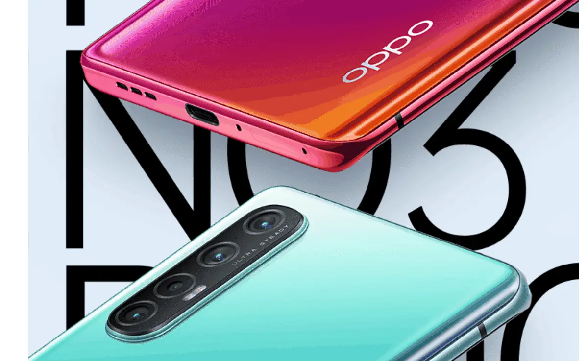 Oppo Reno 3 series 5G commence appointment - available in five colours