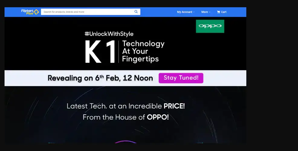 OPPO K1 with in-display fingerprint scanner confirmed for February 6 launch in India