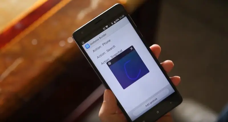 Oukitel K6000 Pro gestures functions captured on video