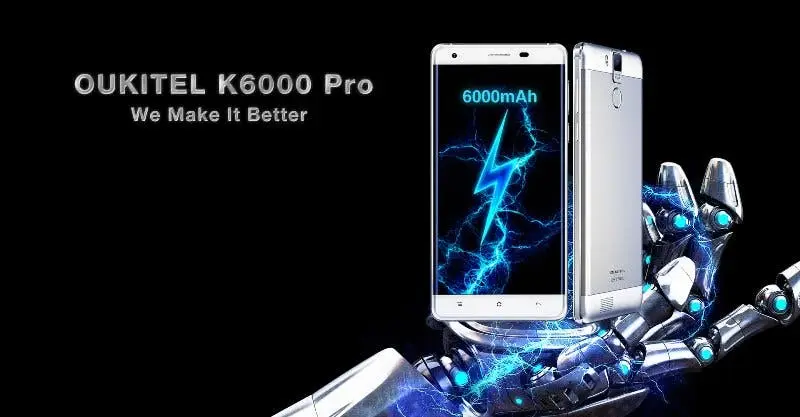 Oukitel officially presented the new Oukitel K6000 Pro model