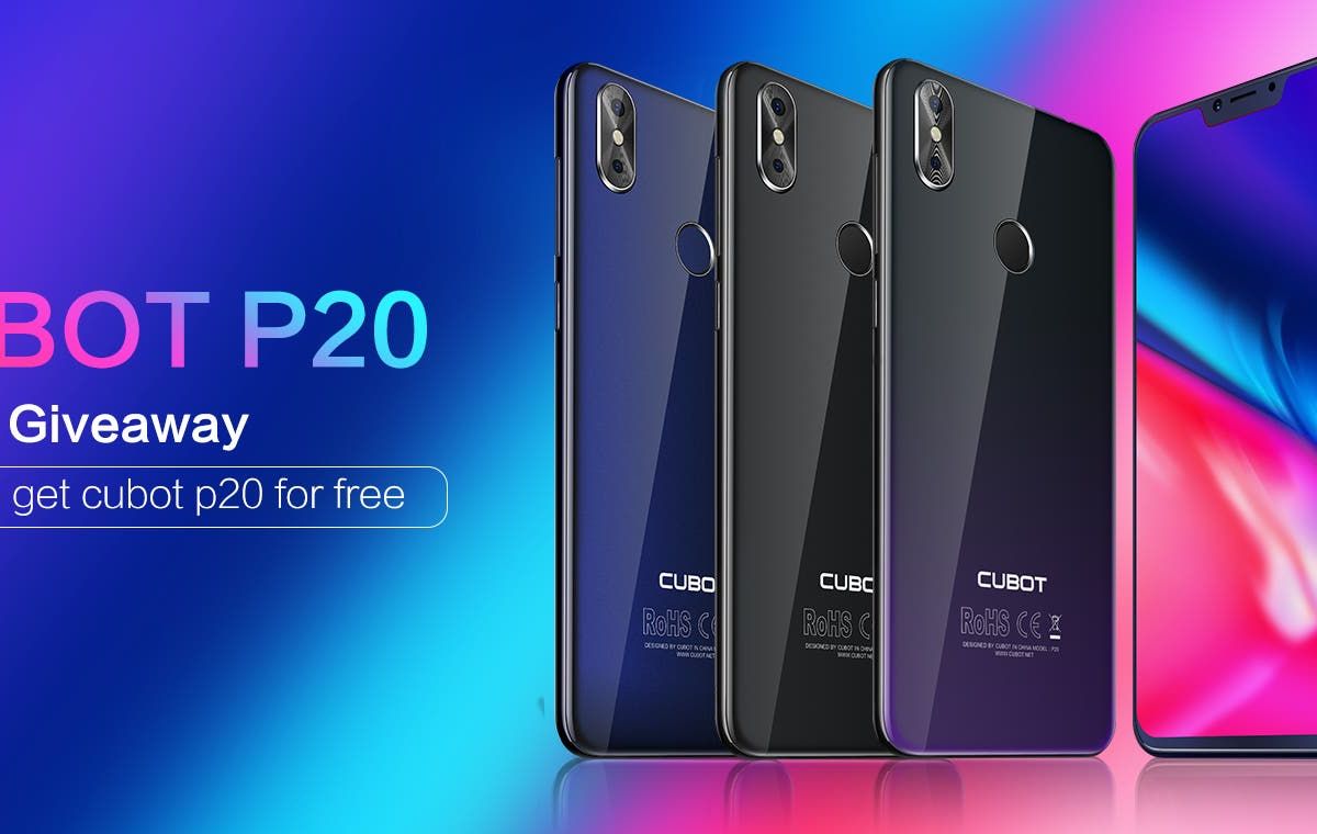 CUBOT P20 Giveaway - Win One of Two Free Phones