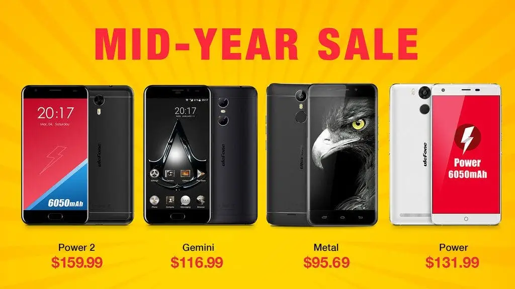 Ulefone's Mid-year promotion will bring out some discounts