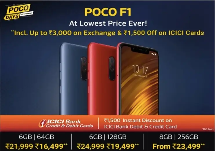 POCO F1 selling for a massive discount at $237 in India