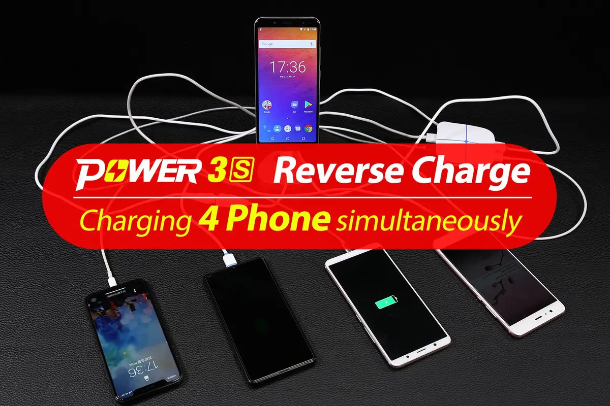 Video : Ulefone Power 3s demonstrates reverse charging function