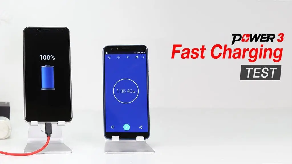 Ulefone Power 3’s 5V/3A fast charging test - full in 96 minutes