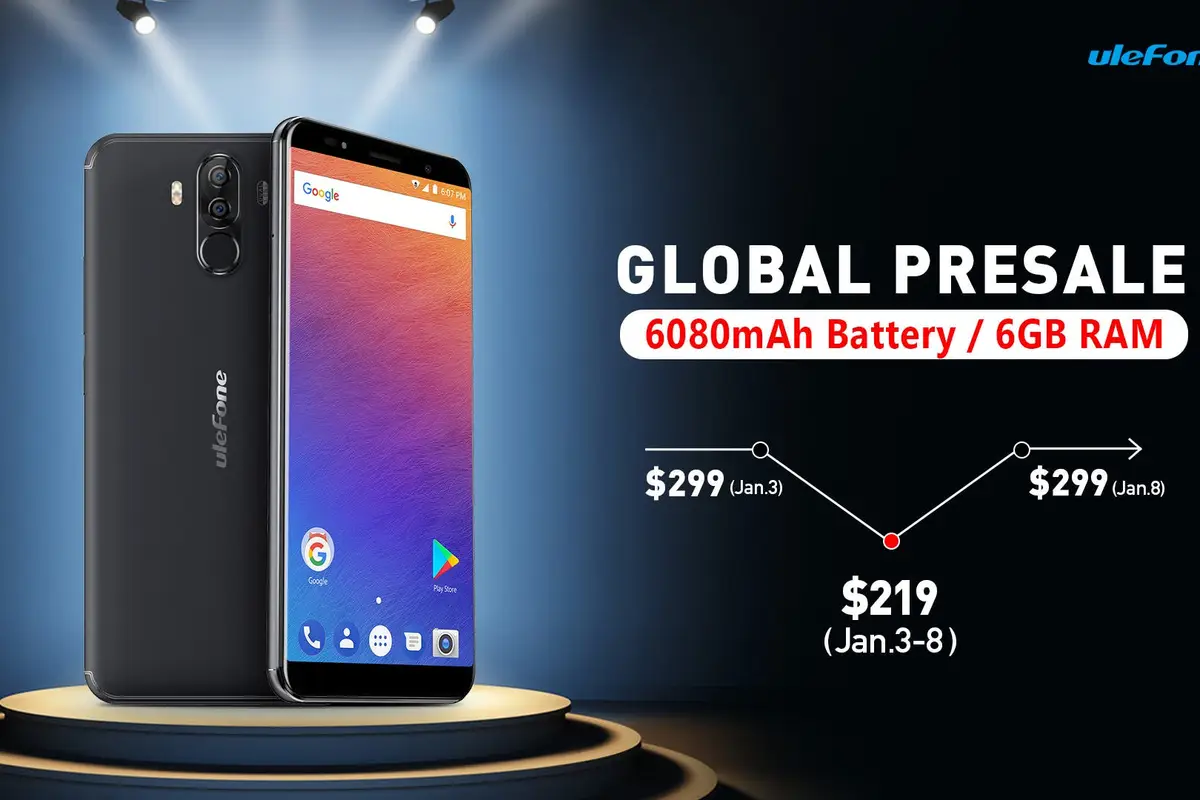 Ulefone Power 3 presale extended to January 8th