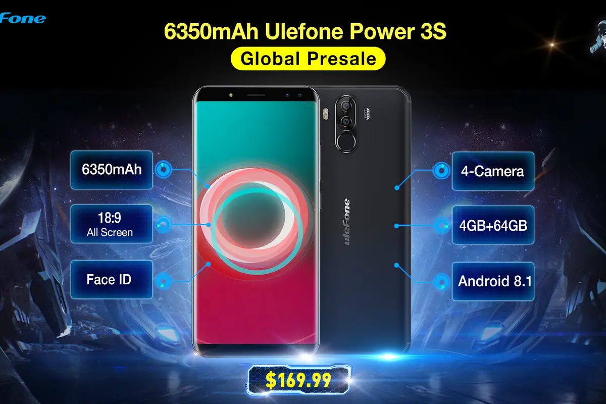 6350mAh Ulefone Power 3S global presale kicks off at $169.99