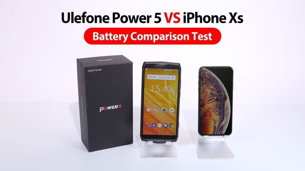 Ulefone Power 5 shows the battery endurance ropes to iPhone XS