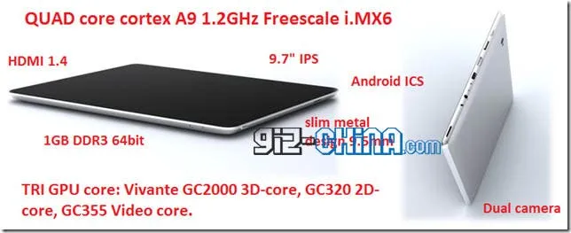 China’s First Quad Core Android Tablet is a New iPad Knock Off