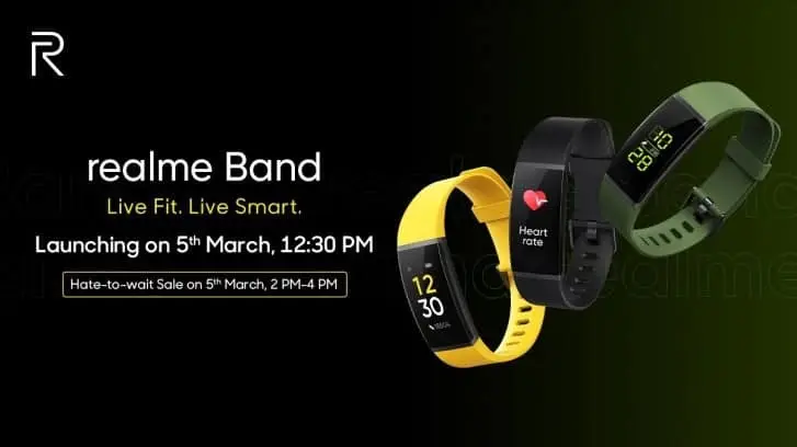 Realme Band to come with IP68 rating, heart-rate monitor and USB-A connector