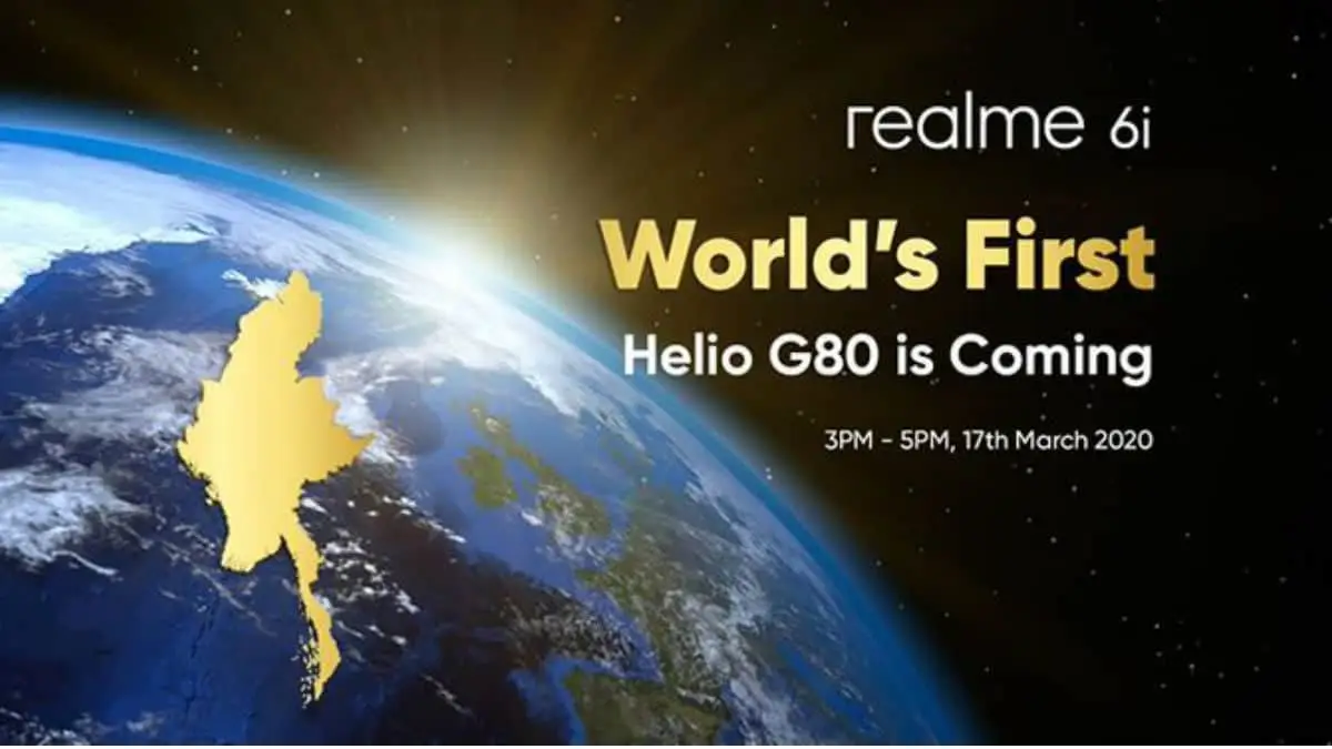 Realme 6i with Helio G80 launching on March 17th
