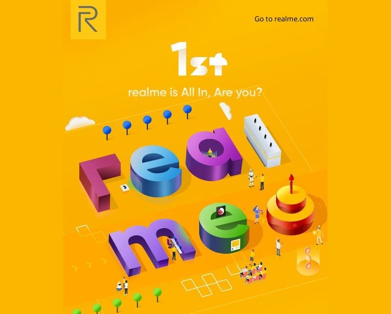 Realme celebrates its first birthday with flash sales, price cuts, and giveaways