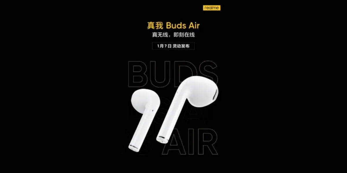 Realme Buds Air will debut in China on January 7