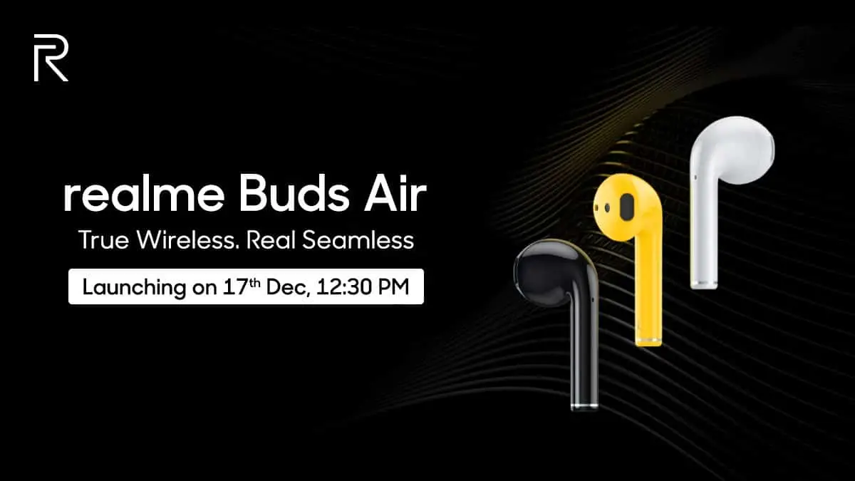 Realme Buds Air price tipped to be Rs 4,999 ($70)