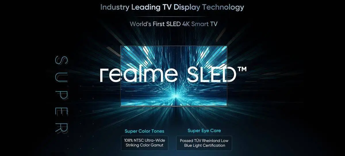 Realme announced the world's first SLED smart TV
