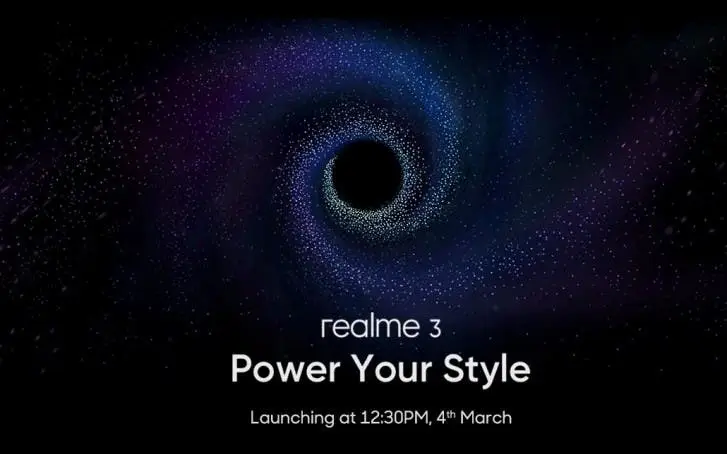 OPPO’s Realme 3 will launch on March 4th