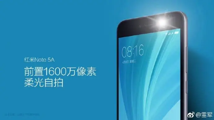 Xiaomi Redmi Note 5A rumored to pack a front facing flash