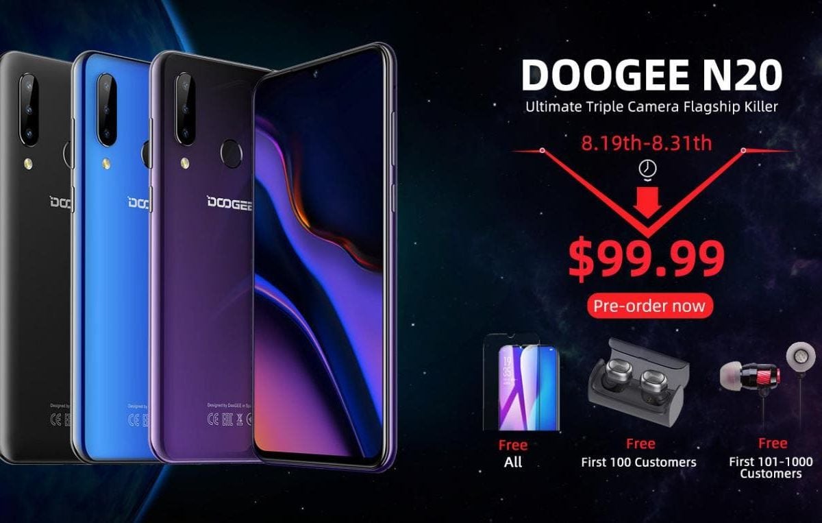 DOOGEE N20 with Top Triple Cameras will go on Sale at $99