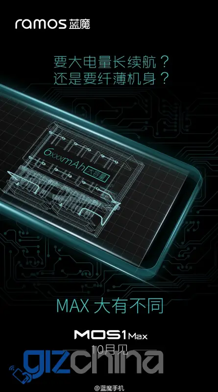 Ramos MOS 1 Max teased to get larger display and 6000mAh+ battery