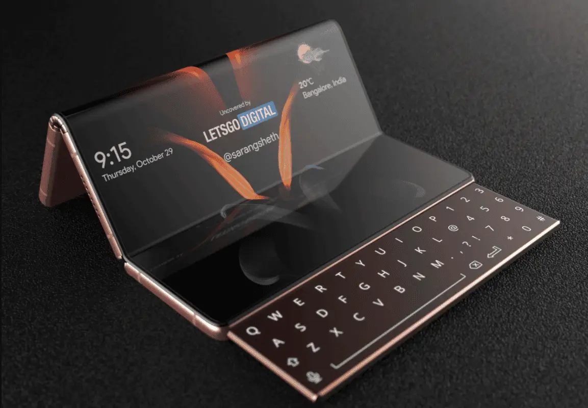 Samsung Galaxy Z Fold 3 to use two hinges and a sliding keyboard