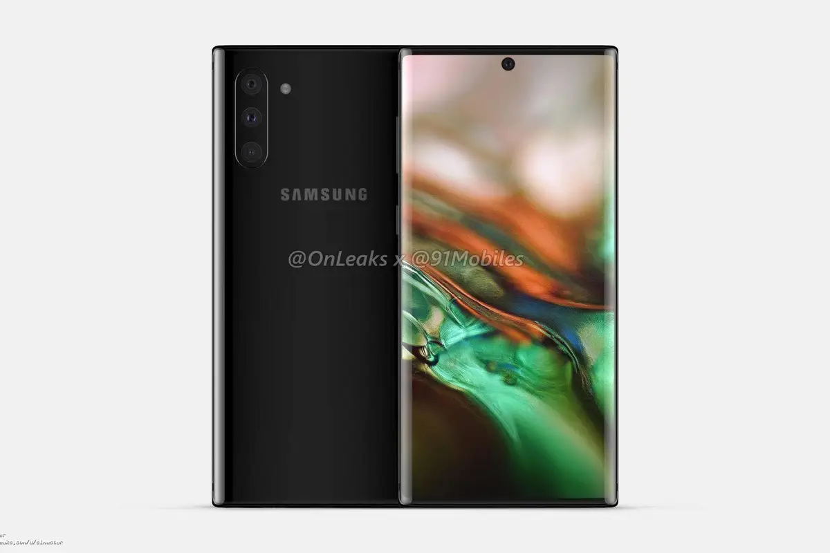 Samsung Galaxy Note 10: here are the first reliable renders