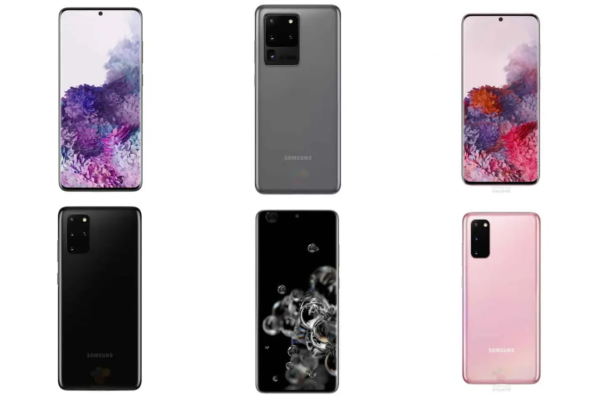 Samsung Galaxy S20, S20 Plus, S20 Ultra: official images leaked