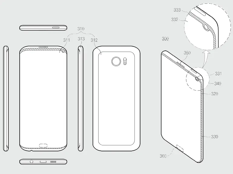 Samsung Patent Application Hints To A Galaxy Smartphone With Notch