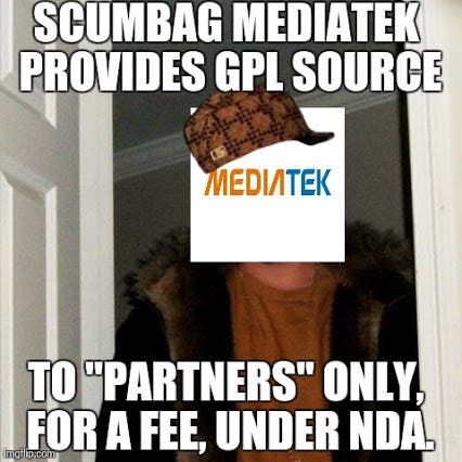 Why Mediatek don't share source code, and why they should!