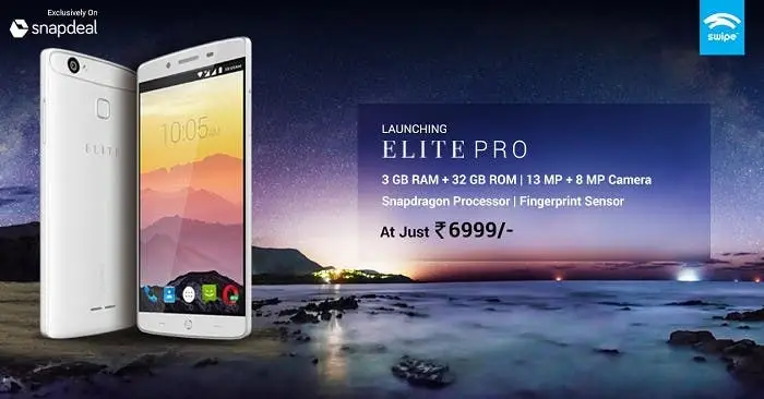 Swipe ELITE PRO with 3GB RAM, fingerprint sensor debuts