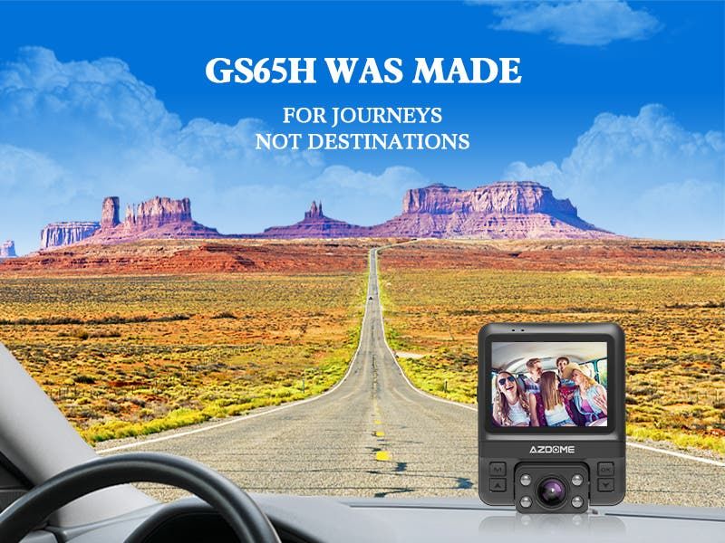 AZDOME GS65H: Designed to Capture Journeys