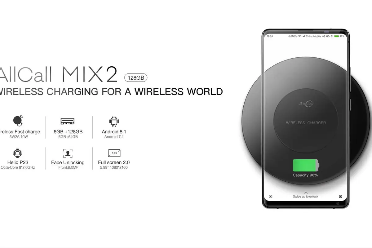 AllCall Mix 2 to Feature 10W Fast Wireless Charging