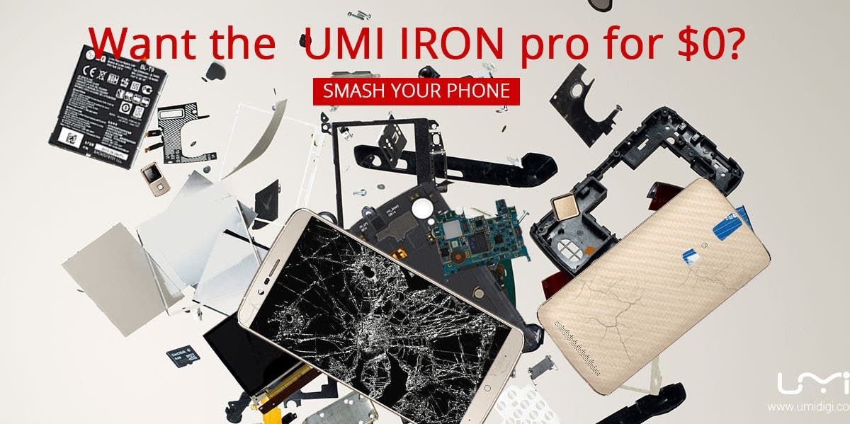 UMi ask Elephone P8000 owners to smash their phones for a CHANCE to own an Iron Pro