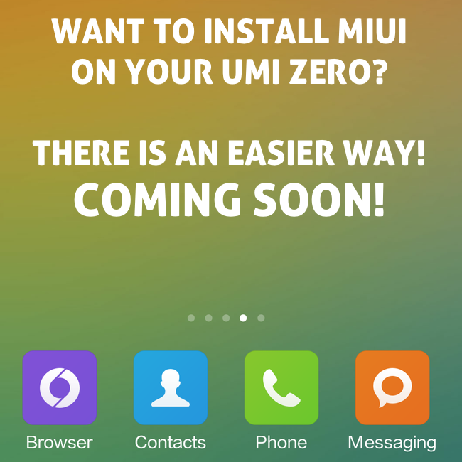 UMi to release UMi Tool for firmware updates and customisations