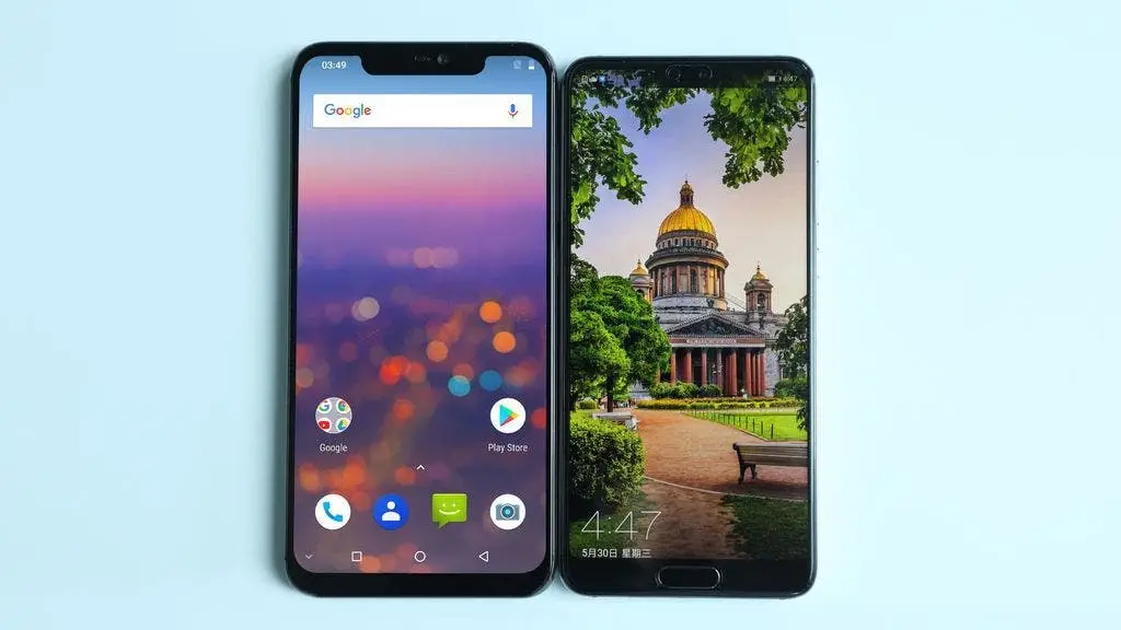 Video : Compare the design of the UMIDIGI Z2 vs. Huawei P20