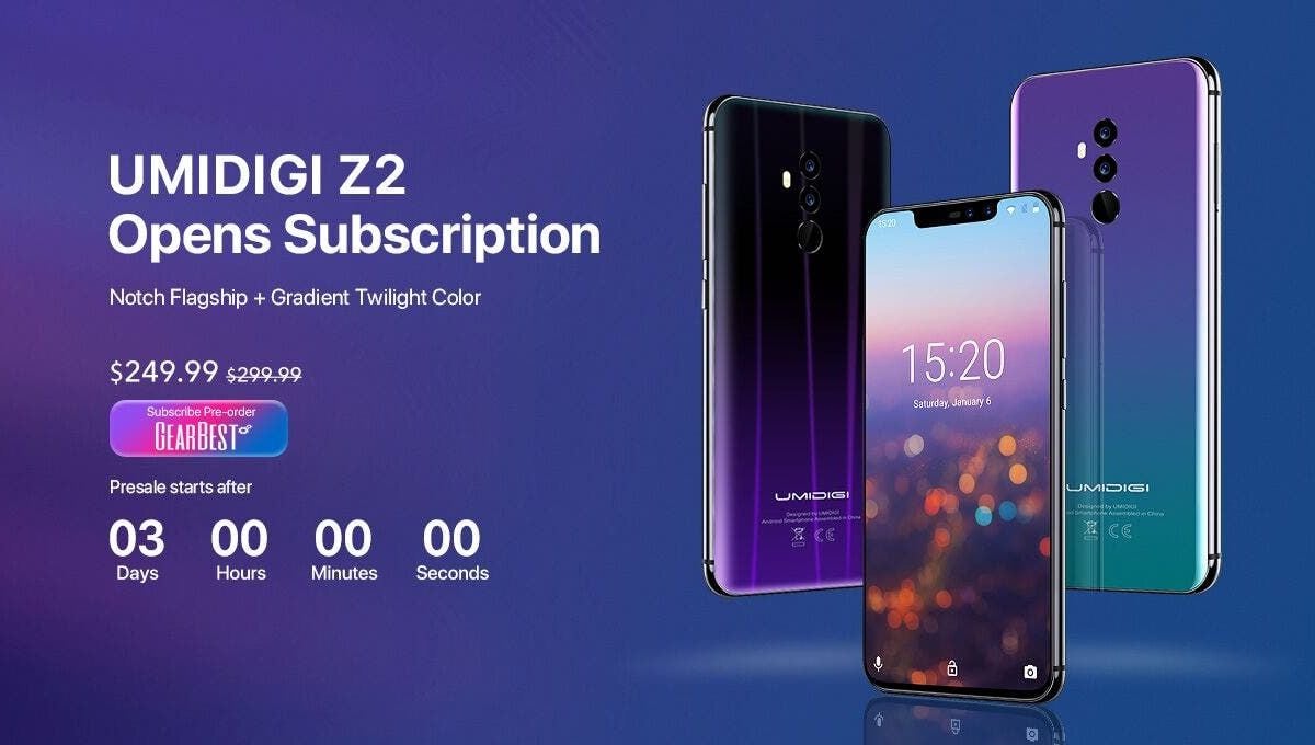 UMIDIGI Z2 kicks off presale today at Gearbest for $249.99 and how it compares to Xiaomi Mi 8 ?